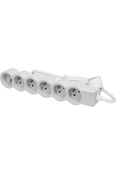 Legrand HELMO Backlooseer standard 6x2P+ cu cablu 3.0m 3x1.5 mm2 alb/gri desc...