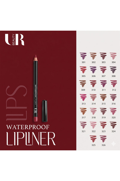 URbeauty مجموعة محددات شفايف 6 حبة يو ار بيوتي مقاوم للماء درجة 313-314-316-317-318-319