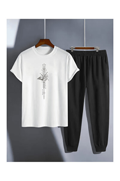Eritqaa Compass and Mountain Printed Tracksuit Set