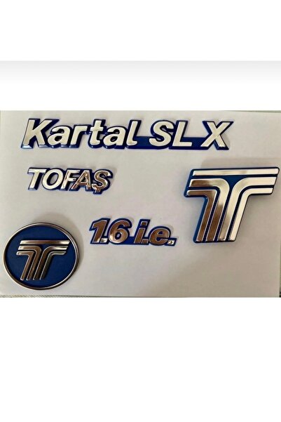 Genel Markalar Tofaş Kartal Slx Panjur ve Bagaj Arma Yazı 5 Parça