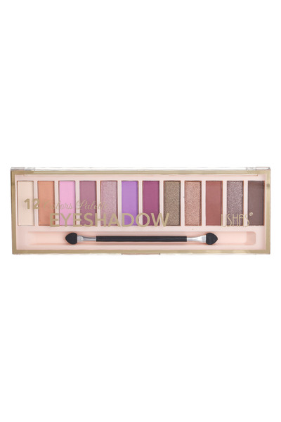 Zumzeria Makeup Palette with Purple Matte & Glitter Eyeshadows (12 Colors) 13g