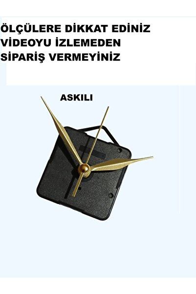 CNR SHOP Saat Mekanizması 16 MM ŞAFT BOYU Sessiz Çalışır Akar Küçük Boy Akrep...