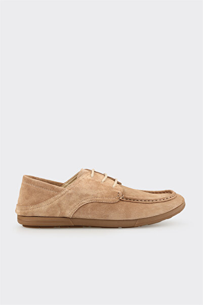 Elle Shoes Camel Deri Erkek Günlük Ayakkabı