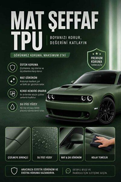 HD AMERICAN MAT ŞEFFAF TPU