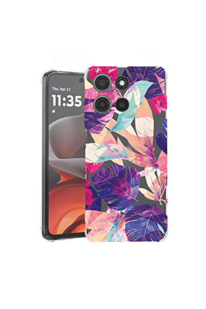 bestcase Husă Antișoc pentru Motorola Moto G77 / G67, Flori Tropicale, 314398...