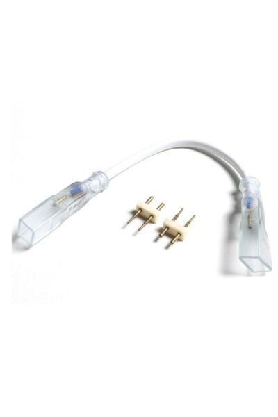 DELIGHT CONECTOR BANDA LED, CLEMA+CABLU+CLEMA, RGB 230V 5050 PIN 12MM