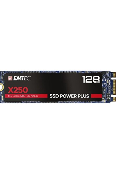 Emtec SSD intern X250 128GB M.2 SATA III 3D NAND 520MB/sec ECSSD128GX250