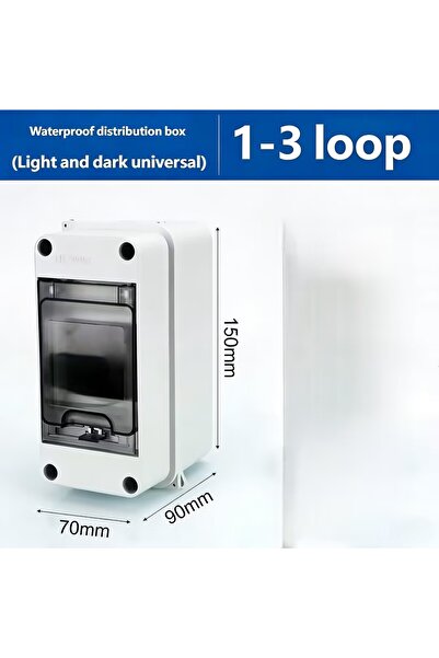 Choice1 HT3WAY HT Series Junction Box 3/8 Way, IP65 Waterproof PC Plastic Out...