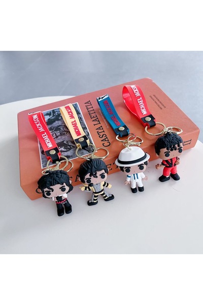 Choice4 6 cm set of 4pcs Creative Singer Mike Keychains Super Cool Classic Ch...