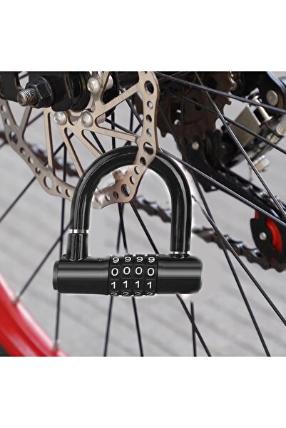 Choice black Heavy-Duty U-Shaped Combination Padlock, 4-Digit Anti-Theft Code...