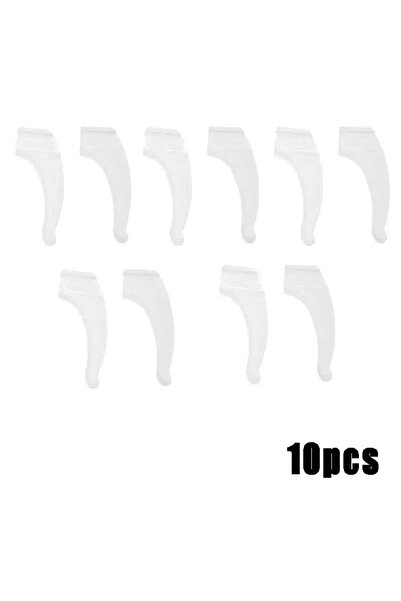 Choice8 10pcs White 10/20pcs Anti-slip Silicone Ear Grip Glasses Eyeglasses L...