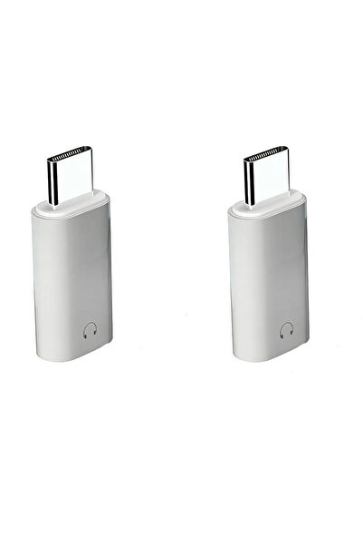 Choice1 white 2pcs USB type C to 3.5mm jack Audio Adapter USB C 3.5mm Aux Ada...