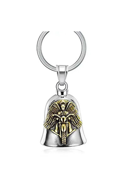 Choice89 S0218 Fashion Red Cross Guardian Angel Wings Bell Motorcycle Bell Ke...