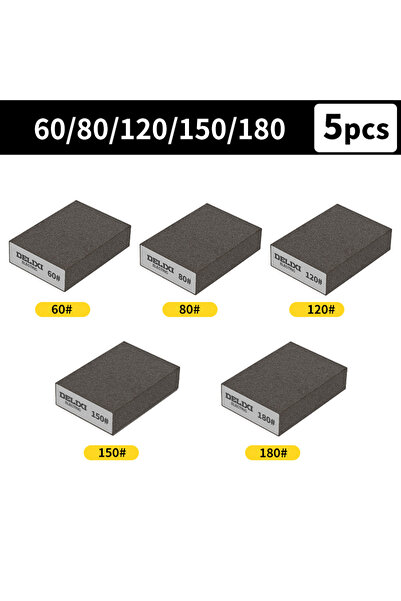 Choice14 5pcs B 6Pcs/Set Washable Sanding Sponges 36 - 600# Wall Grinding Bru...