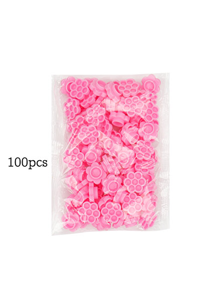 Choice A0032-100pcs pink 100-500 Pcs Pink Flower Grafting Lashes Makeup Tool ...