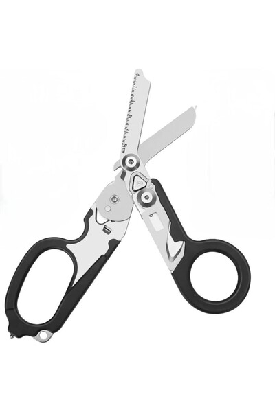 Choice1 balck Multifunctional Emergency Response Shears - With Strap Cutter &...
