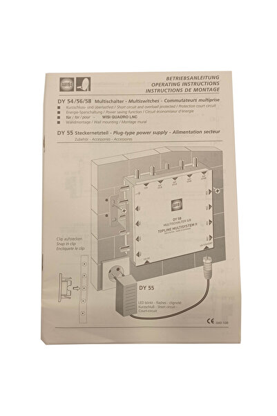 wisi 5X8 Multiswitch Uydu Santrali (1 Uydu giriş, 8 abone çıkış)