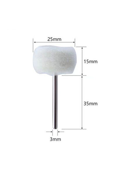 Choice1 3mm Shank 10Pcs Mini grinding sanding head abrasive disc felt 3mm Sha...