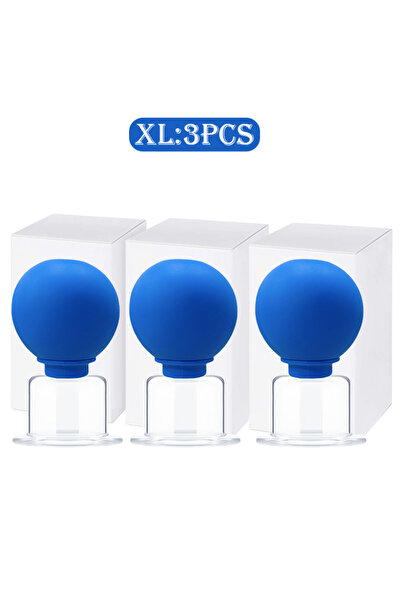 Choice 3PCS Blue XL 2/3PCS Facial Cupping Cup 1PCS Face Cup Silicone Cupping ...