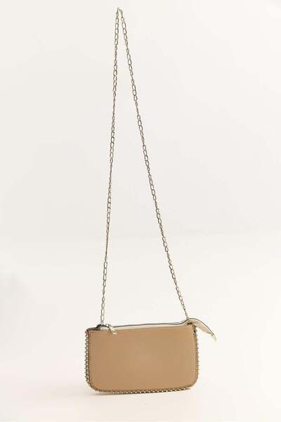Raneel Kazançlı Alışveriş Studded cross chain mink bag