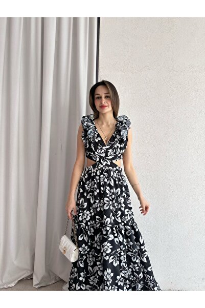 Mooi Butik Darby Maxi Dress 5059 - Black