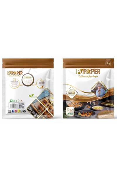 PuPaper ورق طهي سويدي للقلاية الهوائية، ورق خبز مربع 25 × 25 سم - 30 ورقة |  ...