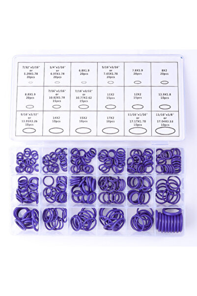 Choice purple 270pcs 18 Sizes Air Conditioning O Rings Universal Car Auto Rep...