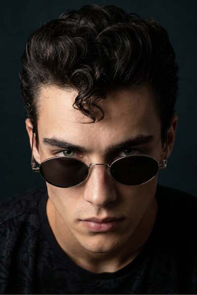 Bilge Karga Brina Silver Black Men's Sunglasses
