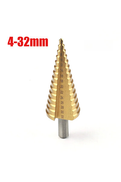 Choice5 4-32mm 4-52mm 4-42mm 4-32mm Step Drill Bit Set Titanium Straight Flut...