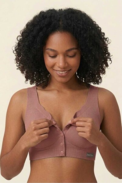 Brashop Premium Laser Cut Ribbed Seamless Bra |   Front Snap Seamless Bralett...