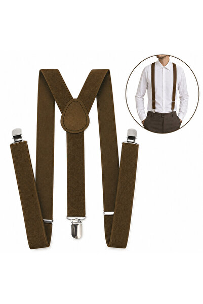 zola Y-shaped suspenders for trousers, unisex, 3 metal buckles, adjustable 58...