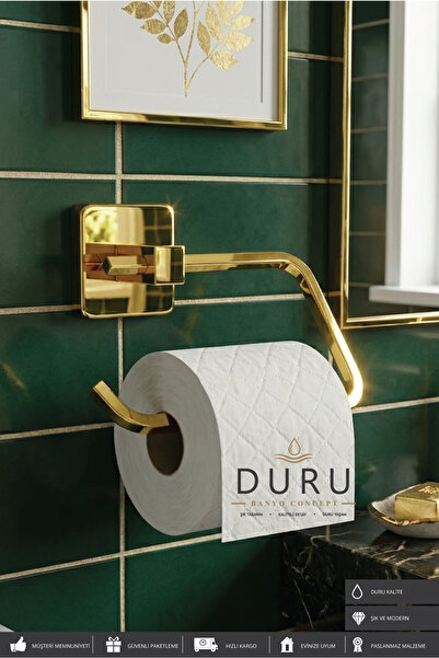 AKSU WC KAPAKSIZ TUVALET KAĞITLIĞI GOLD PASLANMAZ ÇELİK
