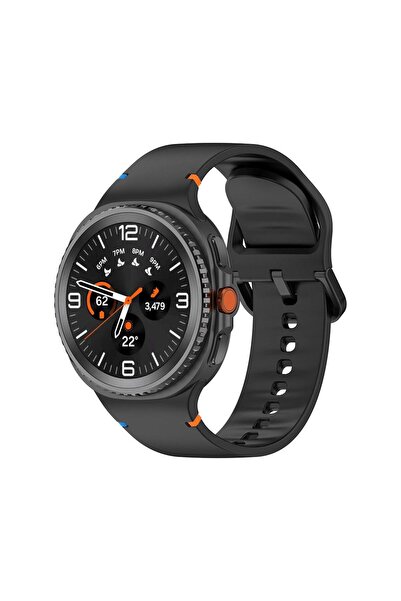 Mi7a Galaxy Watch 8 Ultra Uyumlu Klasik Silikon Kordon/Kayış