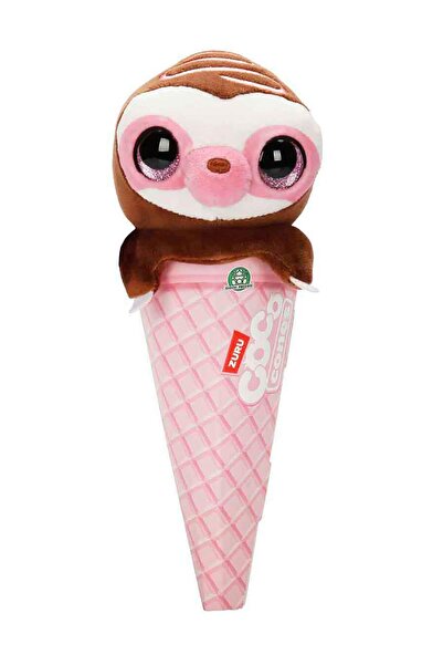 COCO CONES حلوى قطيفة ناعمة - بني