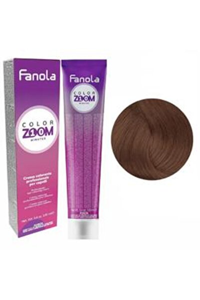 Fanola Vopsea Crema Permanenta - Color Zoom 10 Minutes, nuanta 5.4 Light Ches...