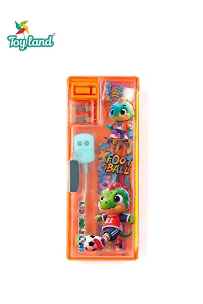 TOY LAND Basketball Theme Pencil Box Set with LED Table Lamp, Sharpener and S...