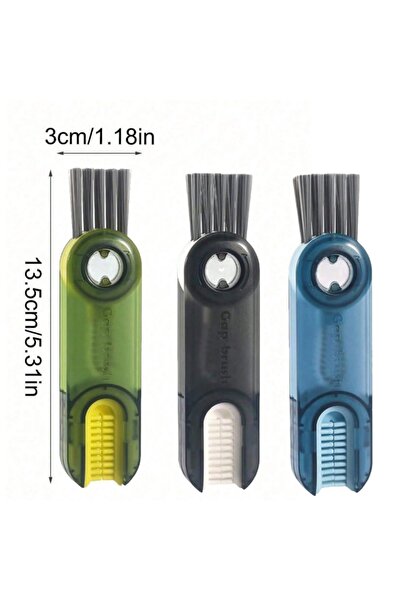 Choice1 3PCS-3Colors 1-3PCS 3 in1 Cleaning Tool Cup Brush Micro Lid Brushes U...