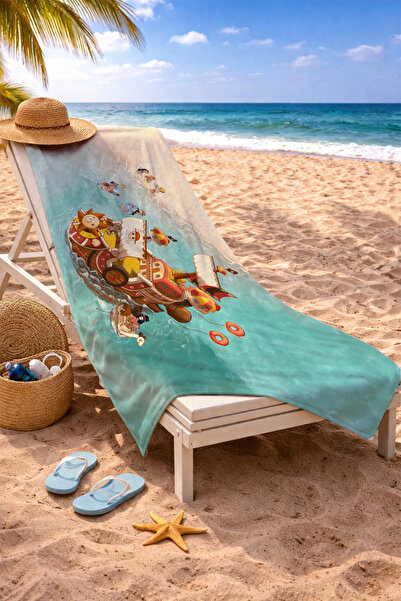 Charmbi One Piece Anime Beach Towel 70X140 cm Quick Drying Soft Beach Towel