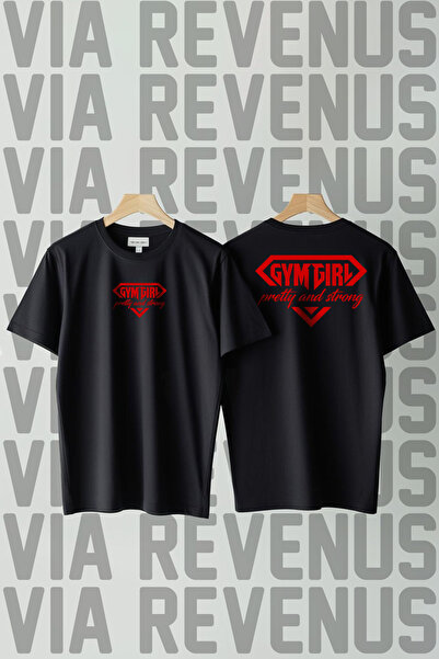 Vordevia Tricou unisex cu decolteu rotund, cu imprimeu în față și în spate, G...