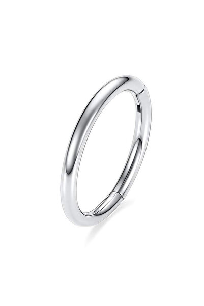 Choice25 حلقة أنف مفصلية فضية 16G (قطر 1.2 مم، 10 مم) قطعة واحدة، حلقة سبتيوم...