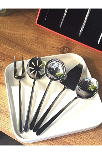 şirineşyalarım Vira 5 Piece 18/10 Stainless Steel Sauce & Ladle Set