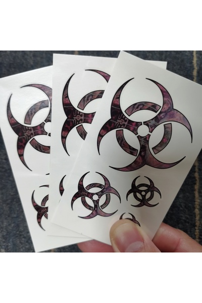 Choice13 NUDE Waterproof Temporary Tattoo sticker Biological hazard Biohazard...