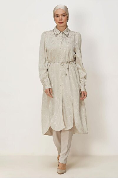 Alvina Belted Jacquard Tunic 46508