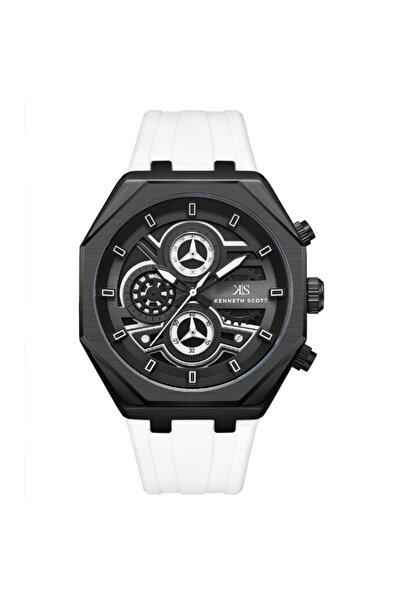 Kenneth Scott Men's Chronograph Black Dial Watch - K26111-BSWB