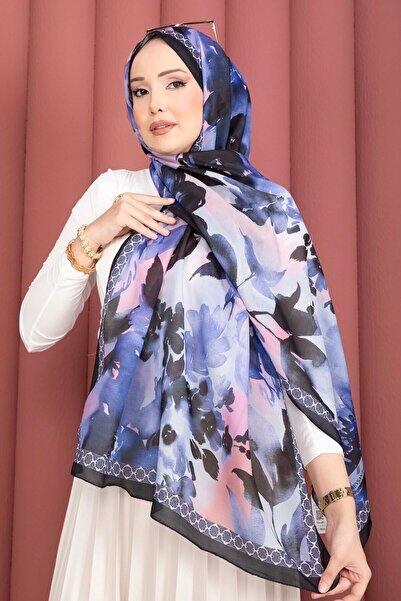 EBRUTESETTÜR سلسلة شالات رومانسية مزخرفة بالزهور من ساكس