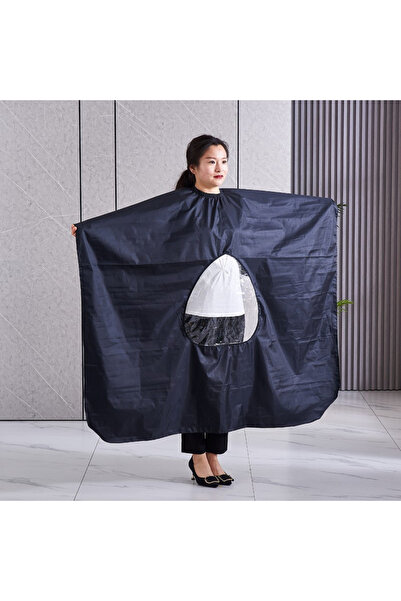choice2 Black ●★☆ Salon Hairdressing Cape Barber Cape Transparent Viewing Win...