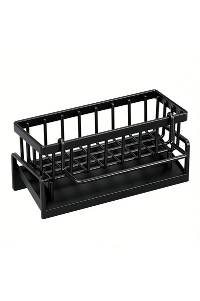 Choice black Sink Cleaning Tool Storage Rack ABS Material Durable Soap Holder...
