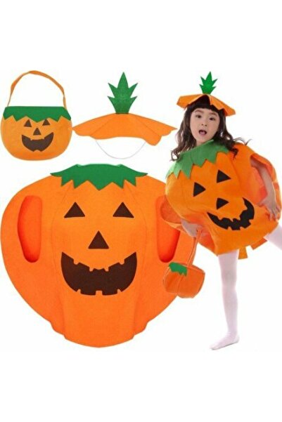 KRUZZEL Costum pentru copii, în formă de dovleac, mărime universală, Dovleac