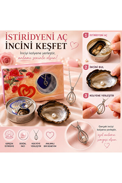 Nuvia İstiridyeli İnci Kolye Deneyim Seti