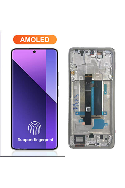 Choice1 شاشة AMOLED جديدة بإطار أبيض لهاتف Redmi Note 13 Pro+، شاشة LCD تعمل ...